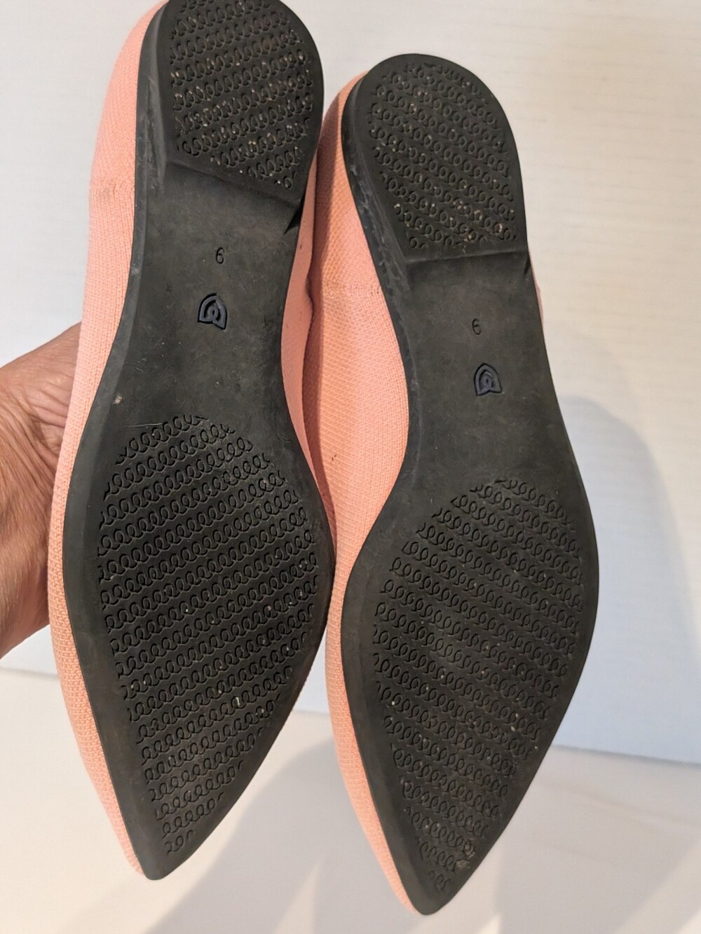Rothys Pink Pointed Toe Flats Sz 9 - Picture 10 of 16